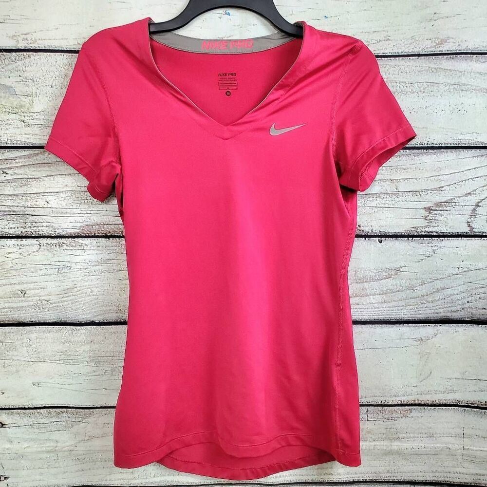 Nike Pro Medium Pink SS T-Shirt